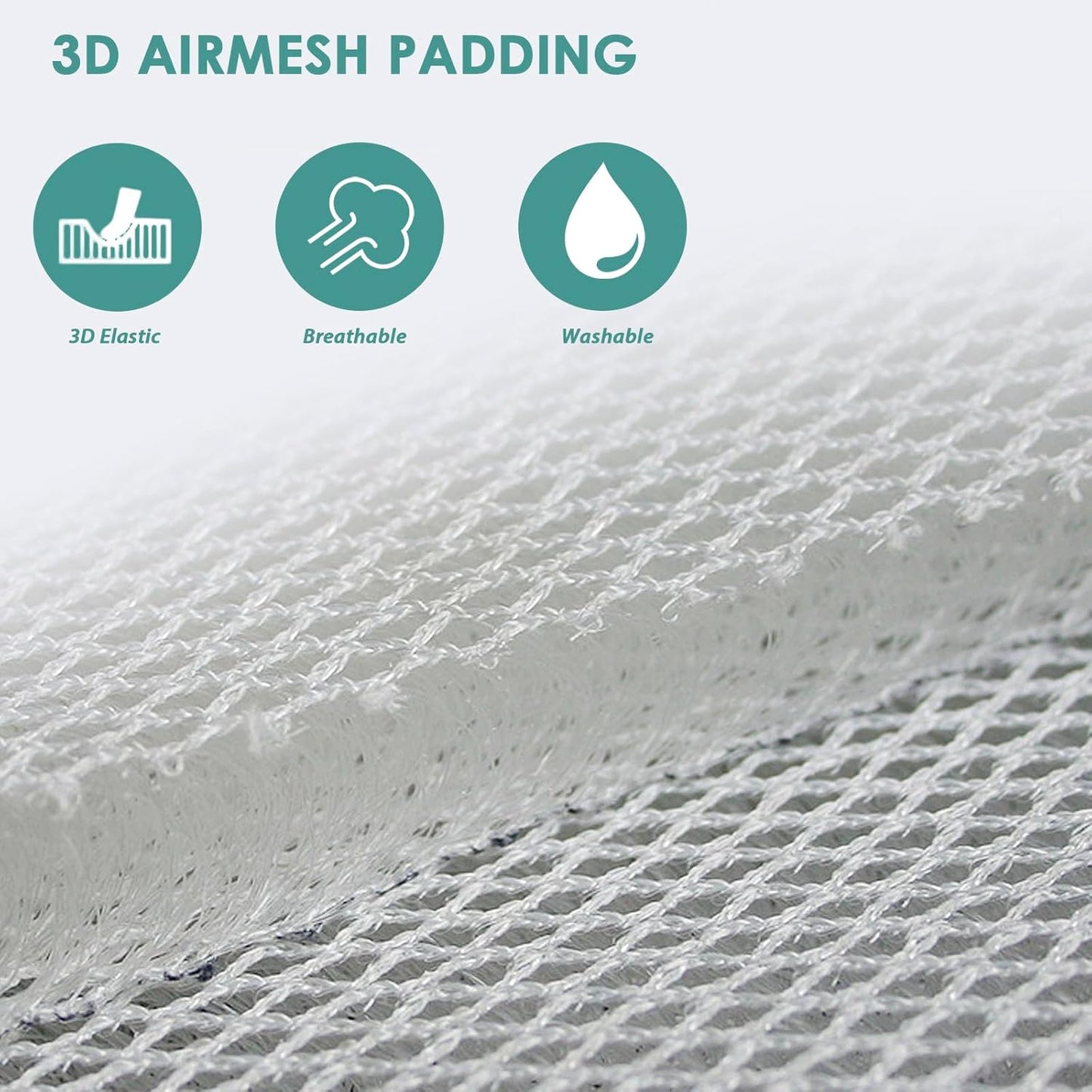 AEROiVi Car Seat Cushion Breathable Mesh Non-Slip Comfort Seat Truck Office | Car Seat pad for Driving 3D Air Mesh Car Seat Protector Works with Truck SUV and Office Chair Home Quick Drying Washable