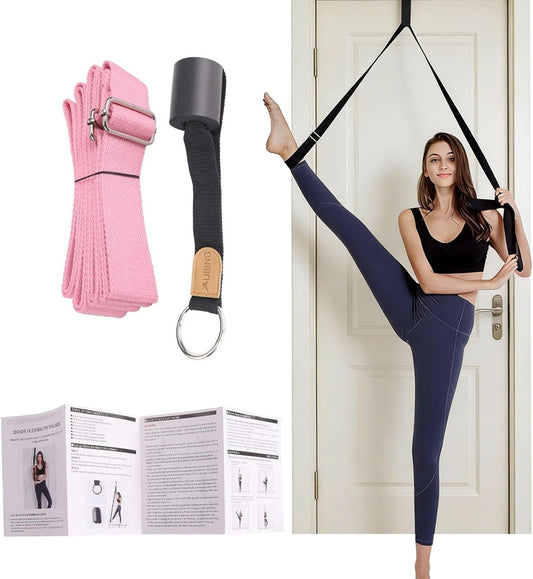 UBING Leg Stretcher, Door Flexibility Trainer, Over the Door Strech Strap for Flexibility, Splits Trainer for Dance Ballet Cheer Gymnastics Taekwondo Stretching