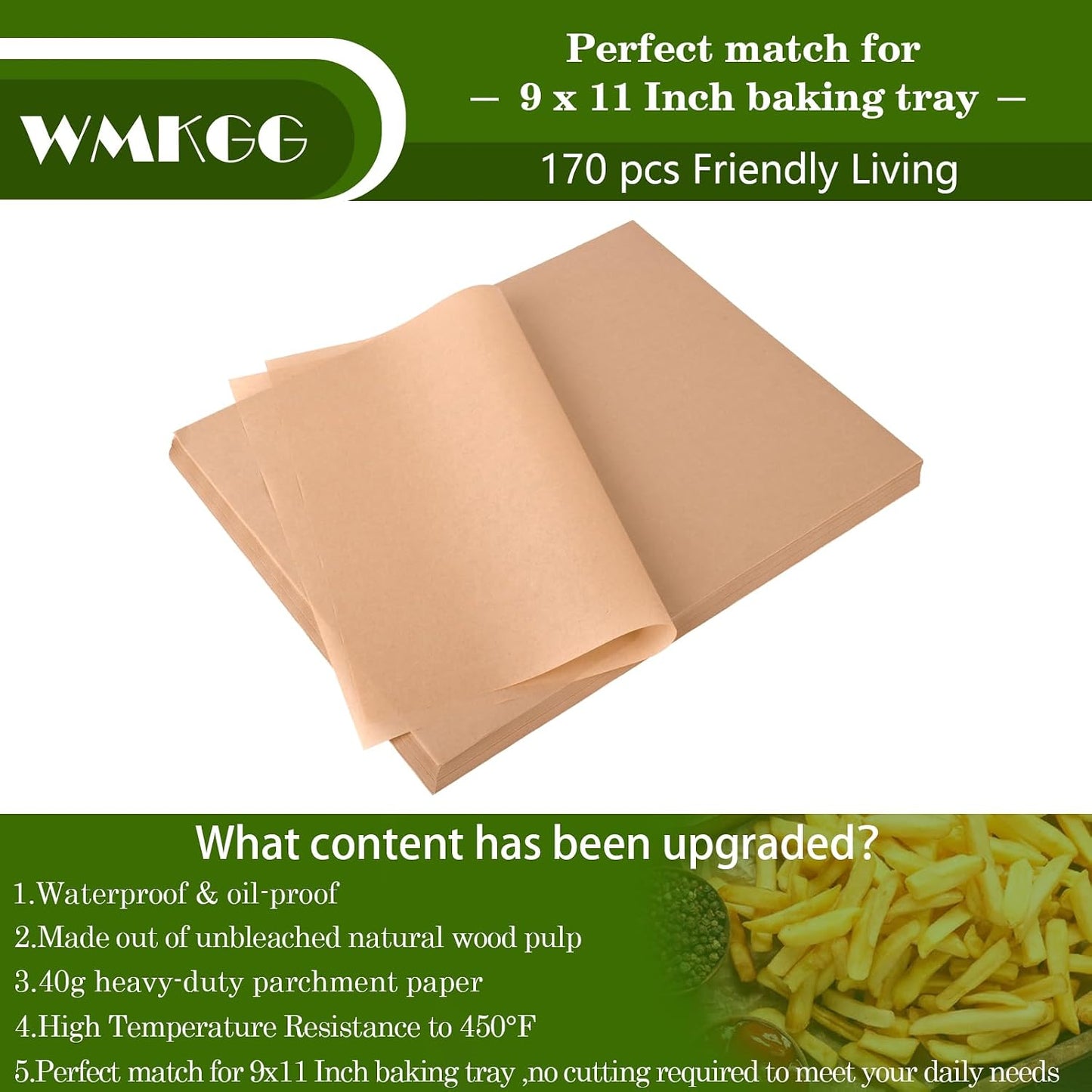 WMKGG Silicone Air Fryer Liners, 2PCS Air Fryer Silicone Liners | Reusable Rectangular Non-Stick Basket Accessories for Ninja Foodi Dual DZ201/DZ401 8-10QT