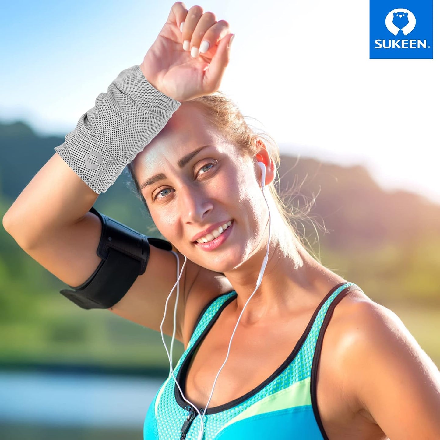 Sukeen 4 Pack Cooling Towels (40"x12") for Neck and Face Instant Cooling | Stay Cool in Hot Weather,Versatility,Soft,Breathable,Durability for Sports,Outdoor activities,Summer works in heat