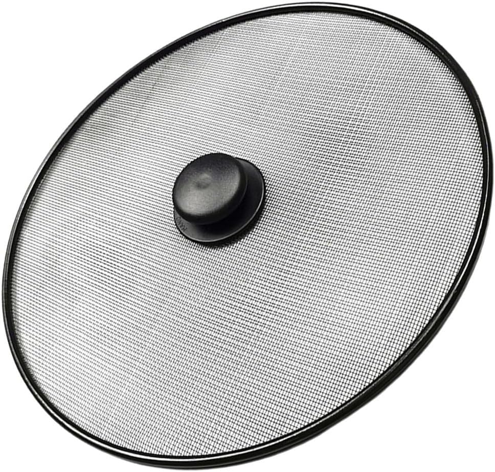 Amosfun Oil Splash Guard Splatter Screen for Frying Pan 11.41 Inch Mesh Cover for Pot Skillet and Wok Grease Splatter Shield Kitchen Cooking Accessory