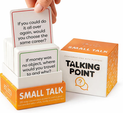 200 Fun Icebreaker Cards, Easy Small Talk Conversation Starters for Adults
