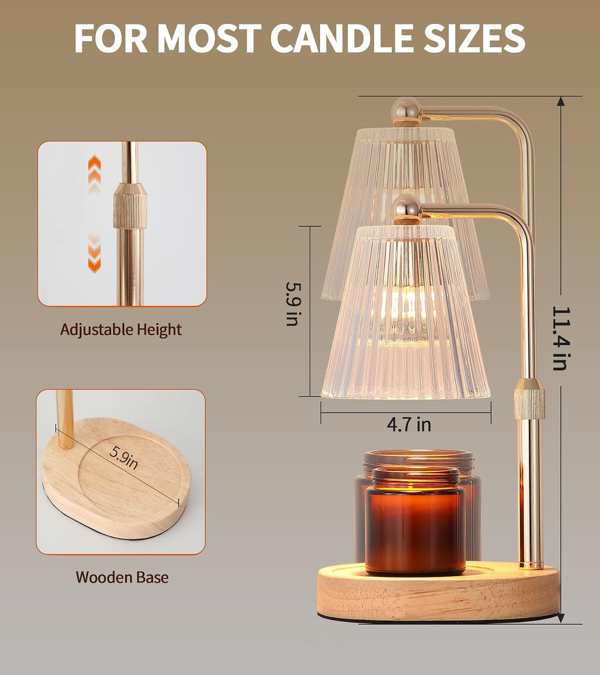 MEXISUE Candle Warmer Lamp with Timer, Bird Candle Warmer Lamp with Jar Candles,Wax Melt Warmer for Housewarming Gift, Birthday Mother's Day Valentines Gifts for Women,Mom,Sister,Bedroom Decor