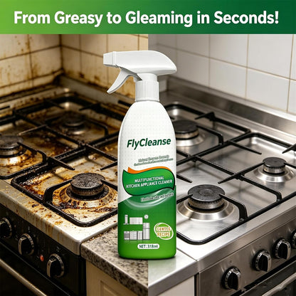 Heavy Duty Oil Stain Remover, Multi-Purpose Kitchen Cleaner For Cooktop, Grease, Stove, Oven, Vent Hood, Grease Remover For Appliances (1PCS, 318ml)