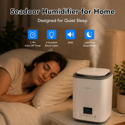 Humidifier for Bedroom, 3L Ultrasonic Cool Mist