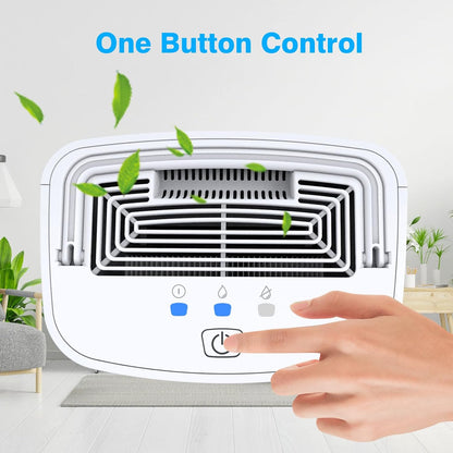 Dehumidifier 68oz(2000ml) Small Dehumidifier with Drain Hose for Up to 650 sq.ft Ultra Quiet Mini Portable Air for Home Basements Bathroom Bedroom Closet Kitchen RV