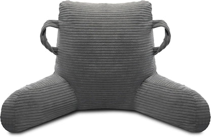 Reading Pillow for Sitting in Bed Adult, Memory Foam, Pockets