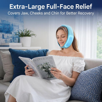 Comfytemp Wisdom Teeth Ice Pack Head Wrap, Gel Face Ice Pack for TMJ Relief