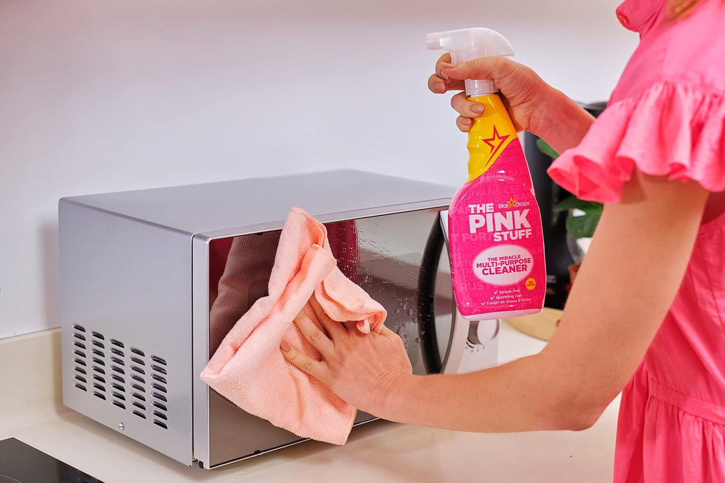 The Pink Stuff Miracle Multi-Purpose Cleaner Spray, 30 fl oz | Now 20% More, All-Purpose Cleaning Solution, For Kitchens, Bathrooms, Floors & More, Cuts Through Grease & Grime, Powerful