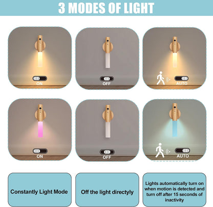 LANDGOO Motion Sensor Wall Sconce, Rechargeable, Night Lights, Warm White