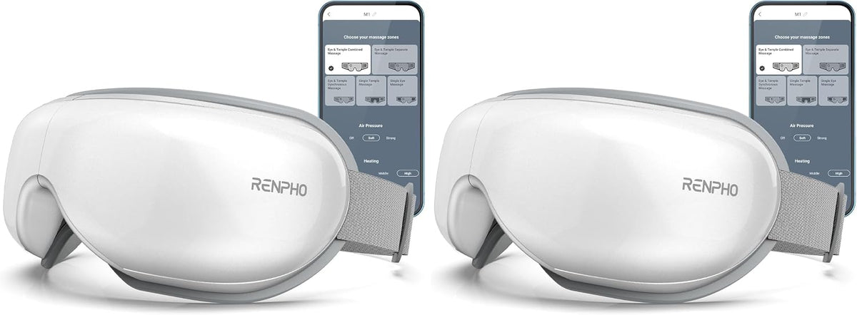 RENPHO Eyeris 1 Eye Massager with Heat, Heated Massage Eye Mask
