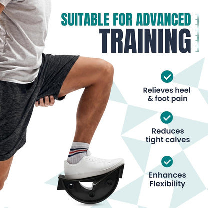 Foot & Calf Stretcher – Premium Stretcher for Plantar Fasciitis, Achilles Tendonitis Relief – Foot Rocker with Durable, Slip-Resistant Design - Stretch Guide for Effective Leg Flexibility
