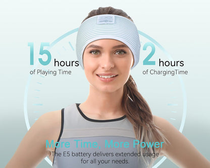 MUSICOZY Bluetooth Headband Sleep Headphones Earbuds for Sleeping Sports | Wireless Music Earphones Sports Sweat Resistant with HD Stereo Speakers for Workout Running Travel Yoga Ideal Gifts