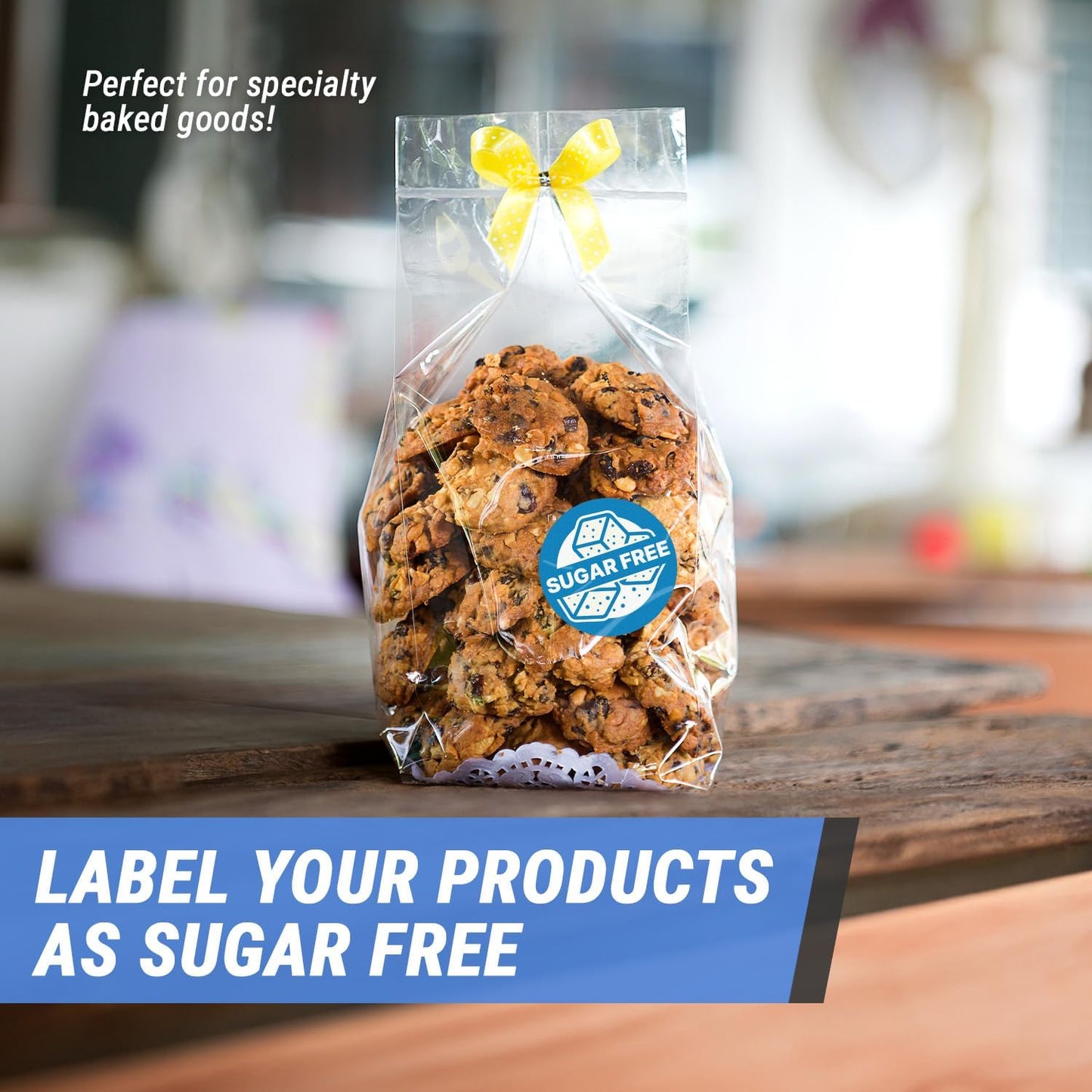 Dairy Free Food Labels Stickers - 1.5" Round Food Allergy Warning Meal Choice Label Stickers for Restaurant Deli Grocery Store Food Packaging, Strong Adhesive & Easy Peel (300 Labels on Sheet)