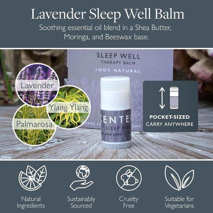 Scentered Lavender Heating Pad & Microwavable Neck Wrap – Aromatherapy Neck Pillow & Sleep Balm Gift Set – Pain Relief for Muscle Aches, Shoulders & Back – Heat Pack & Essential Oil Roll On for Sleep