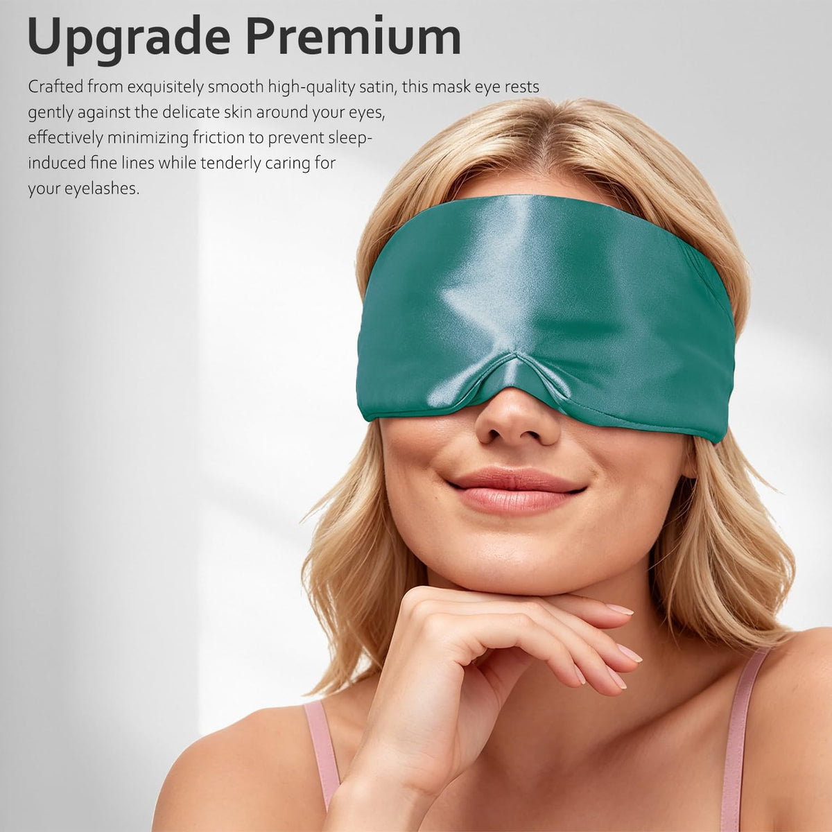 Soft Sleep Mask, Blackout Eye Mask for Side Sleepers for Women Men