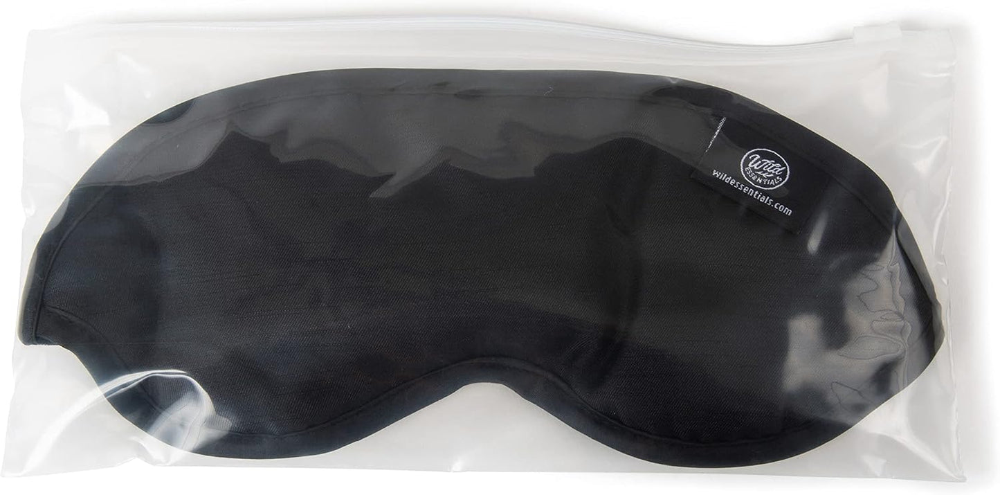 Wild Essentials Infusion Sleep Mask Infused with French Lavender, Includes resealable Pouch to Keep Fresh, Nose Bridge to Block Light Below Eyes, Aromatherapy, Calming, Relaxing, Purple