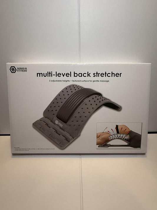 Multi-Level Back Stretcher, Adjustable Heights, Textured Surface for Gentle Massage