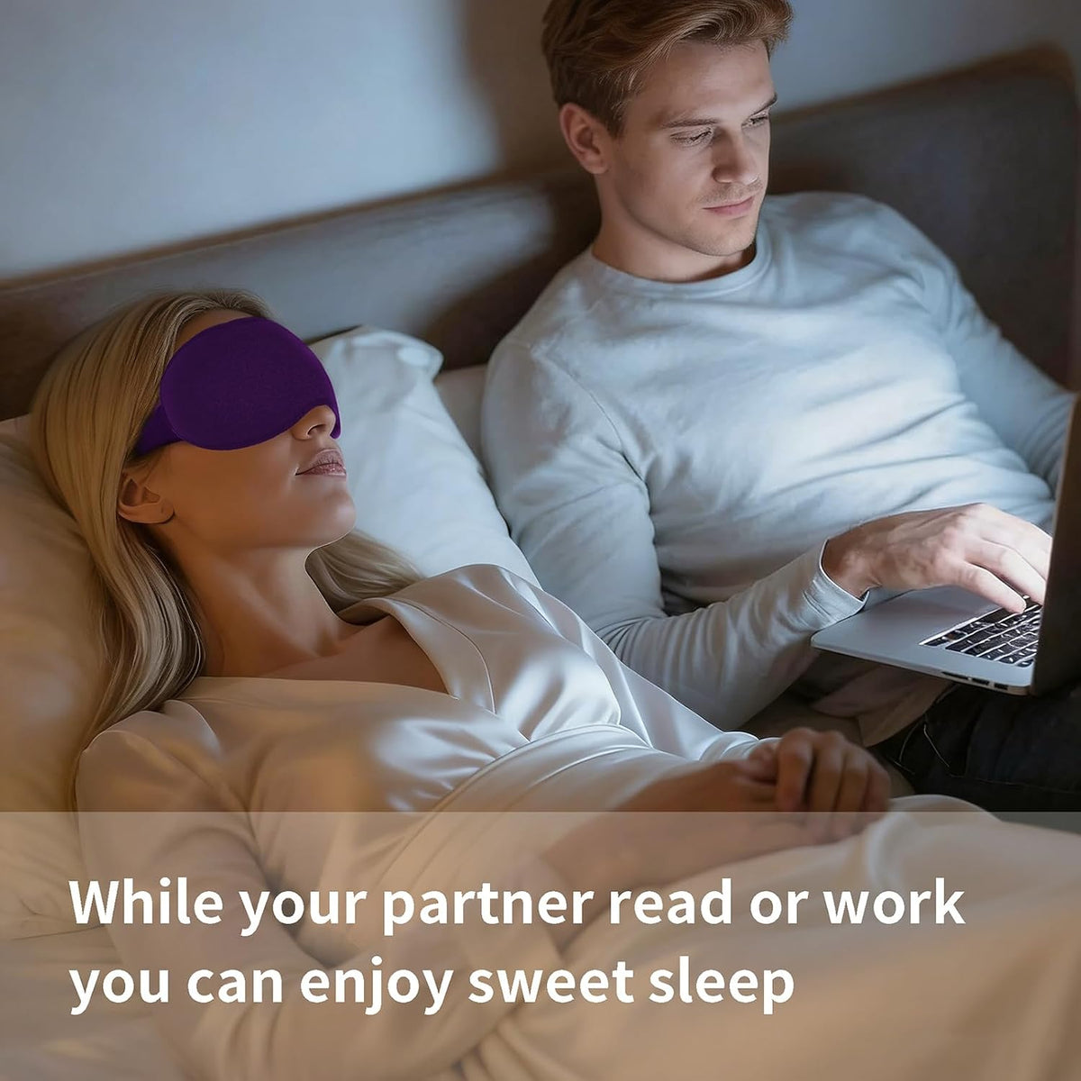 Sleep Mask for Side Sleeper Women Men,Blackout Eye Masks for Sleep