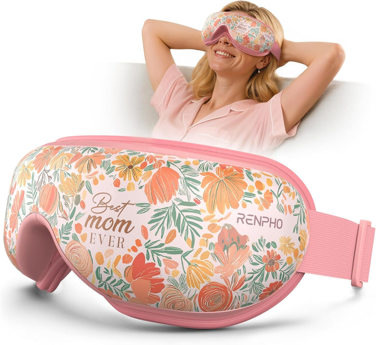 RENPHO Eyeris 1 Eye Massager with Heat, Heated Massage Eye Mask