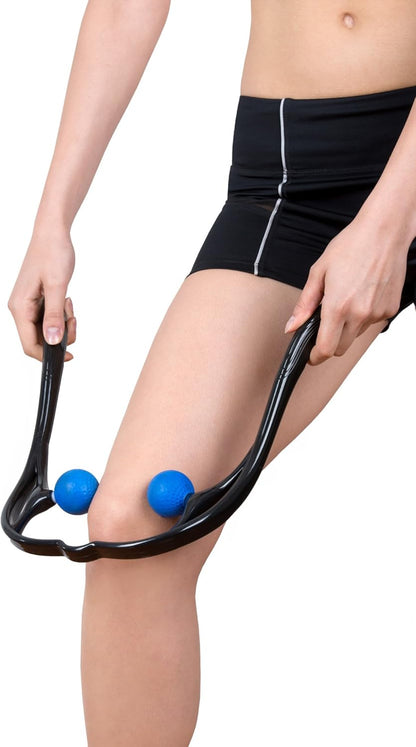 Neck Massager, Neck and Shoulder Shiatsu Deep Tissue Trigger Point Manual Self Muscle Massage