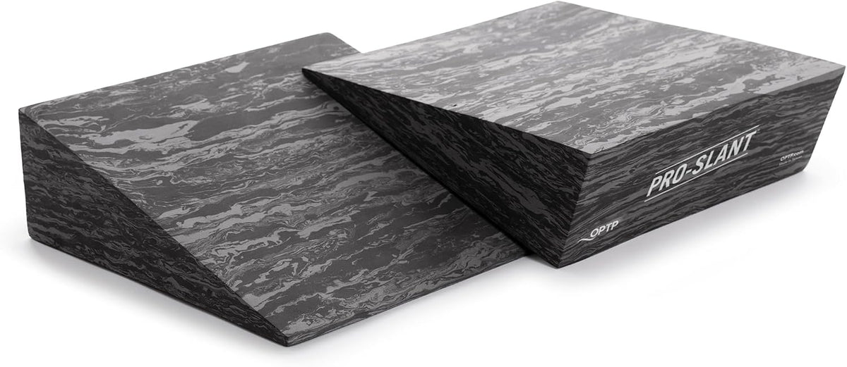 OPTP PRO-Slant – Professional Foam Incline Squat Wedge Pair and Slant Board for Squats- Workout Squat Wedges for Rehabilitation and Stretching of the Calf, Ankle and Foot