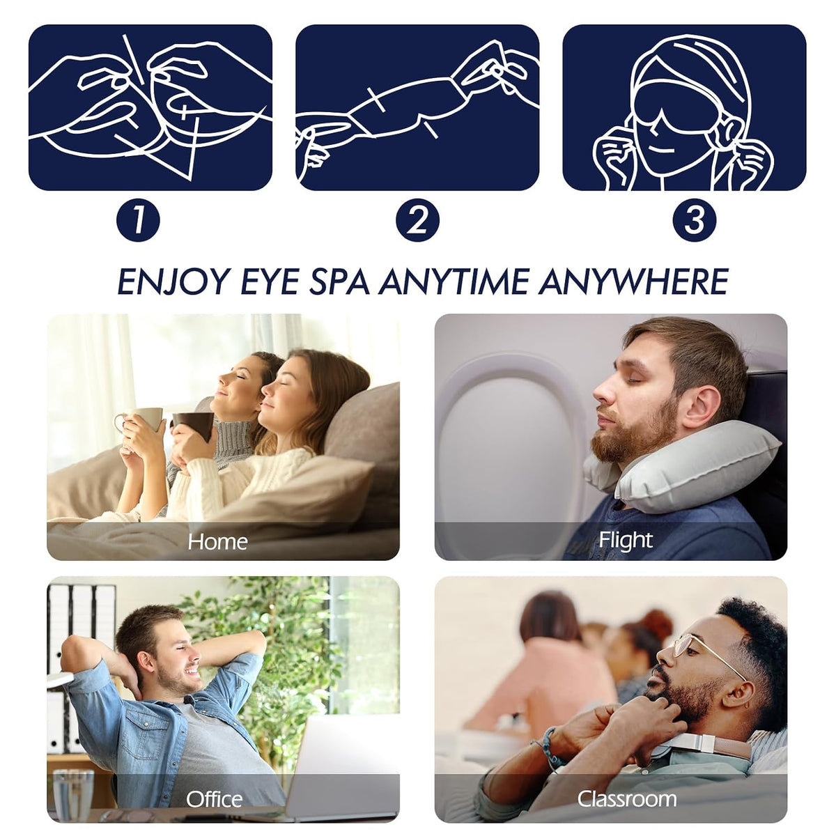 Jekeno Steam Eye Mask Heated Eye Masks for Dry Eyes