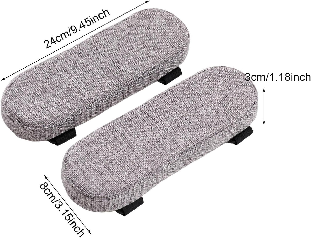 Office Chair Armrest Pad Elbow Cushion Thick Removable Cover Desk Chair Armrest Cushion Arm Padding for Recliners Sofa Home, Beige