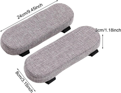 Office Chair Armrest Pad Elbow Cushion Thick Removable Cover Desk Chair Armrest Cushion Arm Padding for Recliners Sofa Home, Beige
