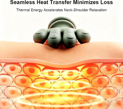 Shoulder and Neck Massager, Bionic Heated Massager, Neck Massager with Fingers, 4D Kneading Massage, Simulates a Real Palm Massage for Comfort, Relax Muscle Tension