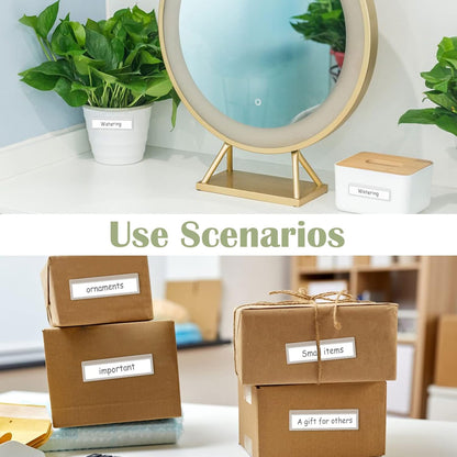 36 Pack 3" x 5" Adhesive Index Card Holders Clear PVC Label Holders | Top-loading label pockets, removable adhesive, clear PVC, for bins, shelves, totes, library and office use