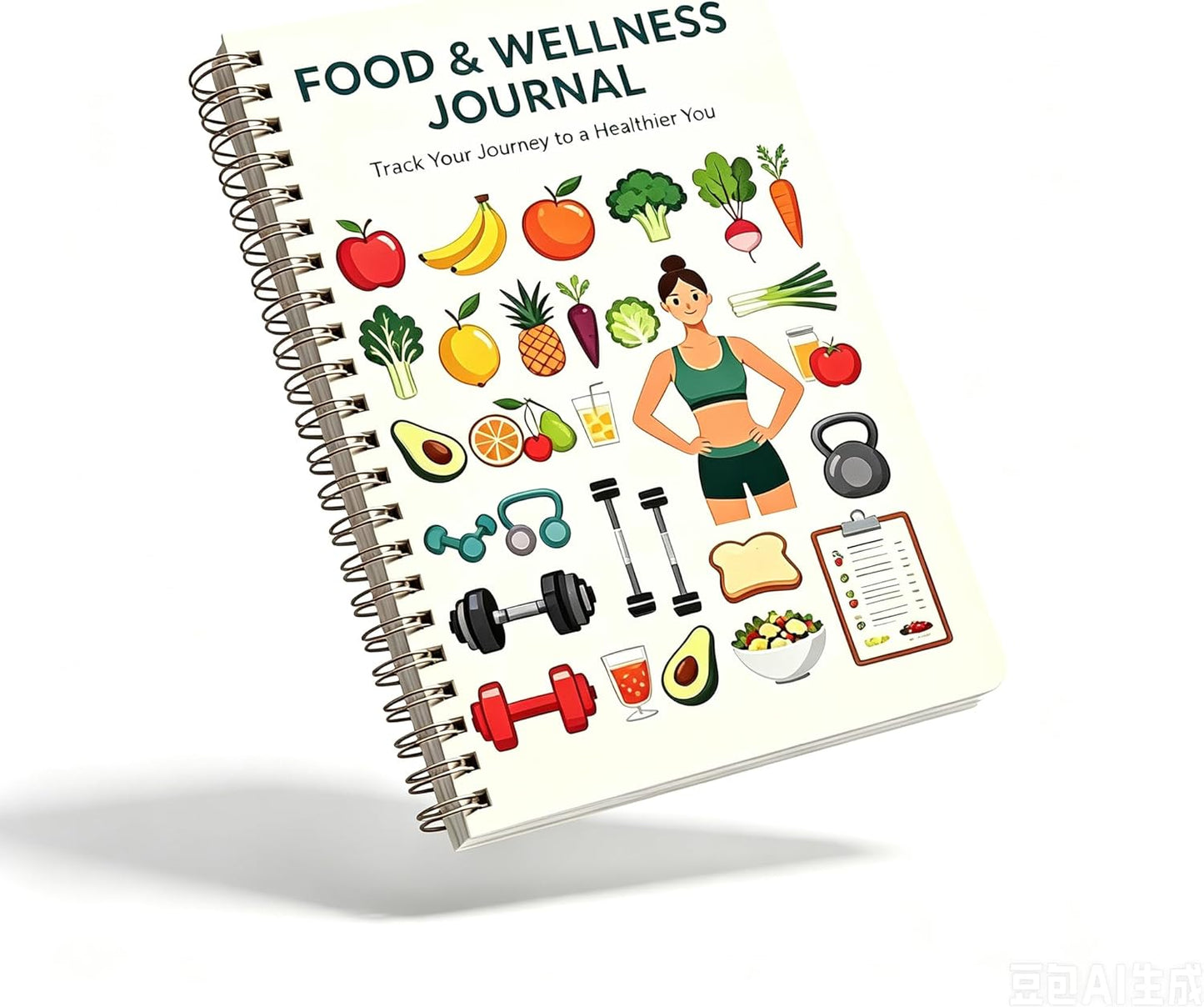 Kerixi Food and Exercise Journal for Tracking Meals, Nutrition, and Weight Loss