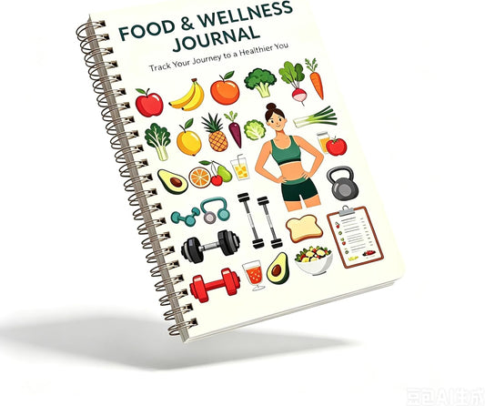 Kerixi Food and Exercise Journal for Tracking Meals, Nutrition, and Weight Loss