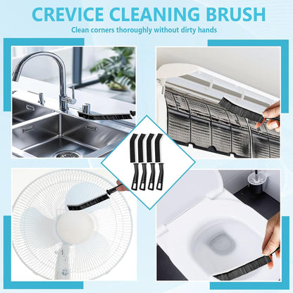 18PCS Crevice Cleaning Brush Hard Bristle Scrub Brushes for Gaps with Box | Cleaning Brush Grout Brush Deep Cleaning Tile Lines, Window Groove, Sliding Door, Shutter, Sink, Stove, Corner, Bottle