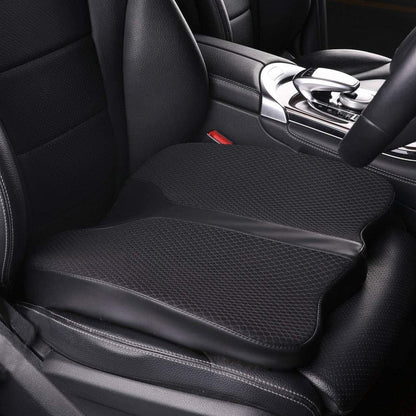 Car Seat Cushion - Comfort Memory Foam Seat Cushion for Car Seat Driver, Tailbone (Coccyx) Pain Relief, Car Seat Cushions for Driving (Gray)