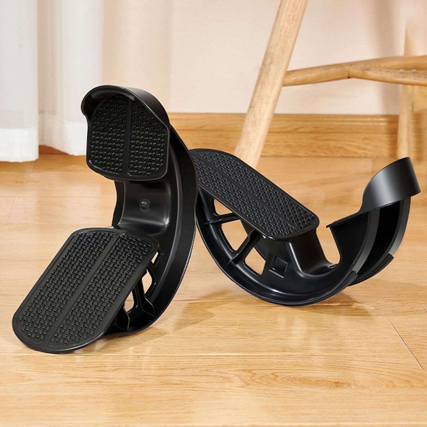 2 Calf Stretch Wheel Foot Rocker Board Indoor Leg Massager Foot Stretcher Rocker for Body Flexibility and Muscle Relaxation