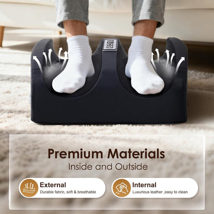 Foot Massager with Heat Electric Foot and Calf Massager Black | Deep Tissue Massage for Plantar Fasciitis, Neuropathy & Pain Relief Shiatsu and Roller Home Gifts for Women Men Mom Dad