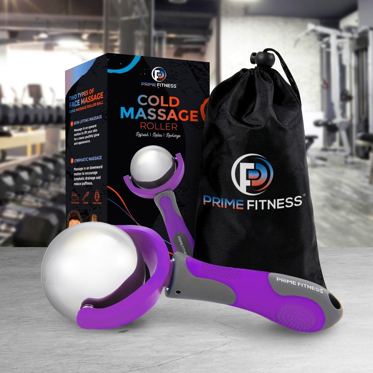 Cold Massage Roller Ball | Cold Therapy | Ice Roller Ball with Handle | cryo Stick | Relieve Muscle Pain (Green)