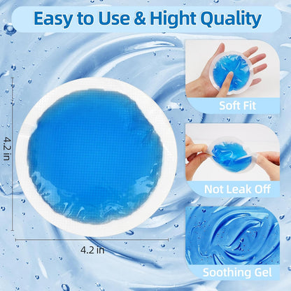 Tutmyrea Reusable Soft Small Ice Packs - 12 Pack Cold Compress for Injuries, Eyes, Face, Breast, Allergies, Small Wounds