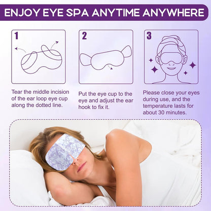 XPCARE 32 Pack Steam Eye Mask Disposable for Dry Eyes Cornea Care-Unscented