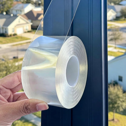Window Sealing Tape, 20 Mil Thick Window AC Insulation Sealing Draft Tape | 3 inch X 33 FT, Blocker for Cold Heat Air, Waterproof Tape for Repair, Heavy Duty No Residue (Clear)