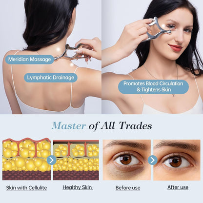 Stainless Steel Gua Sha Tool; Portable Scalp Massage Tool