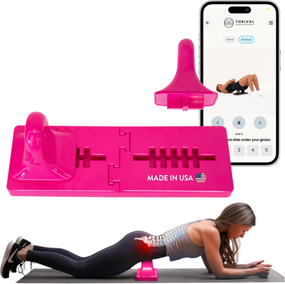 Arch Back Stretcher, Psoas Muscle Release Tool, Carbon Black | Fully Adjustable, Thrival App Compatible, Trigger Point Relief