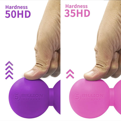 Peanut Massage Ball - Double Lacrosse Massage Ball & Mobility Ball for Physical Therapy - Deep Tissue Massage Tool for Myofascial Release, Muscle Relaxer, Acupoint Massage