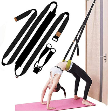 Yoga Fitness Stretching Strap, Door Flexibility Stretching Strap, Improve Leg Waist Back Flexibility Back Bend Assist Trainer, for Rehab Pilates Ballet Dance Cheerleading Splits Gymnastics