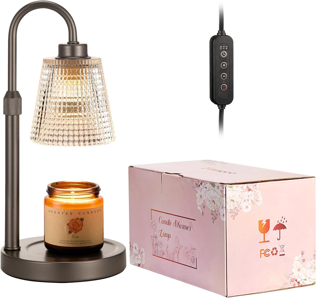 Candle Warmer Lamp with Timer Home Decor Birthday Gifts for Women
