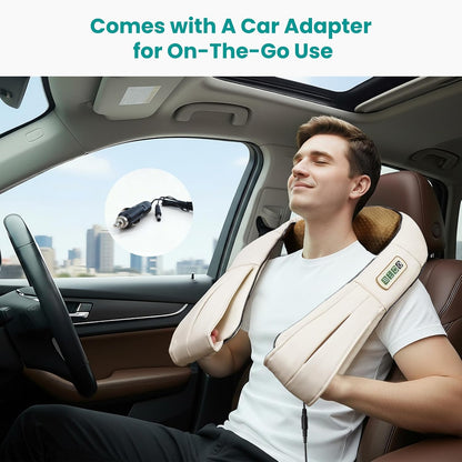 Nekteck Shiatsu Neck Massager with Heat for Pain Relief, NOT Cordless