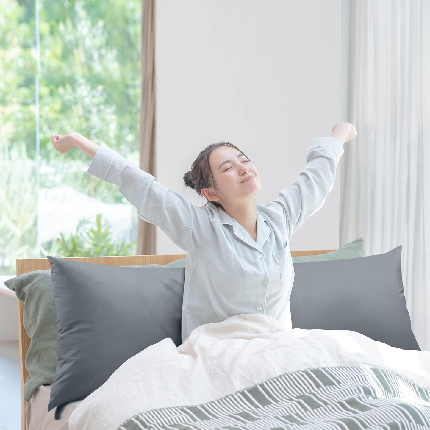 Utopia Bedding Full Body Pillow for Side Sleeper, White Long Pillow for Bed | Large Body pillows for Adults, Plush Support, Pregnancy Pillow Insert for sleeping, helps maintain body contour, 20x54 inches