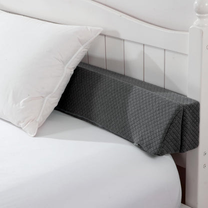 HOMBYS Wedge Pillow Headboard for Bed Gap,Foldable Bed Wedge Gap Filler Queen Size,Matterss Gap Filler,Multi Functional Bed Crack Pillow, Fill The Gap (0-7") Between Your Headboard and Mattress,White