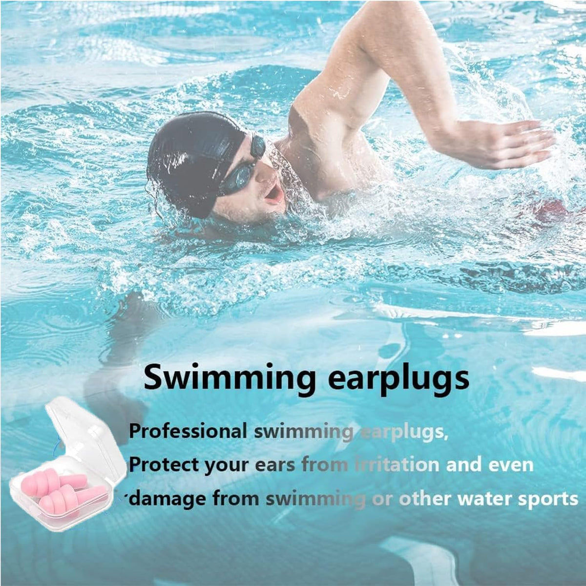 Earplugs for Sleeping Noise Cancelling, 8Pairs Reusable Ear Plugs